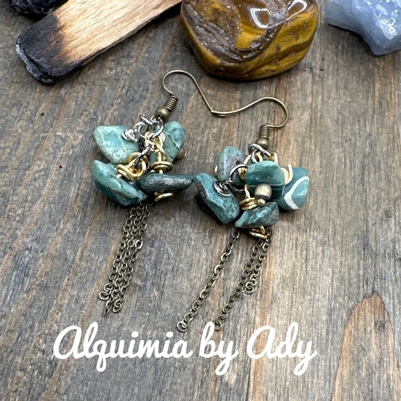 Alquimia by Ady Green and Gold Earrings - Picture 1 of 6